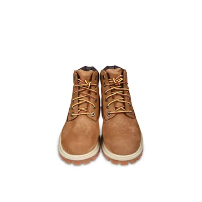 Timberland Brown Boots For Kids With Logo In Brown