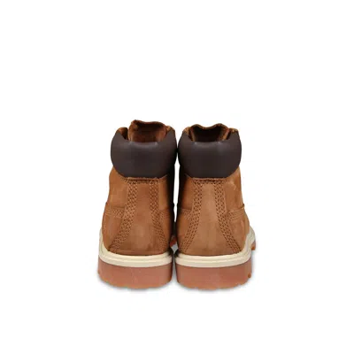 Timberland Brown Boots For Kids With Logo In Brown