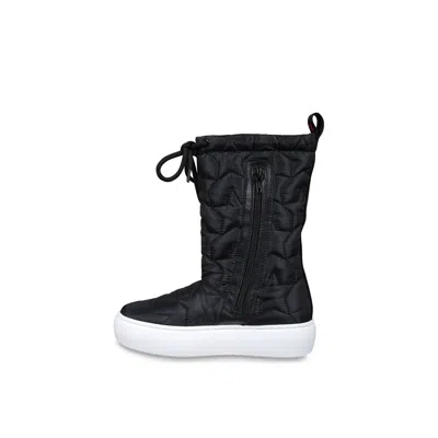 Marni Black Boots For Girl With Red Logo And Stars In Black
