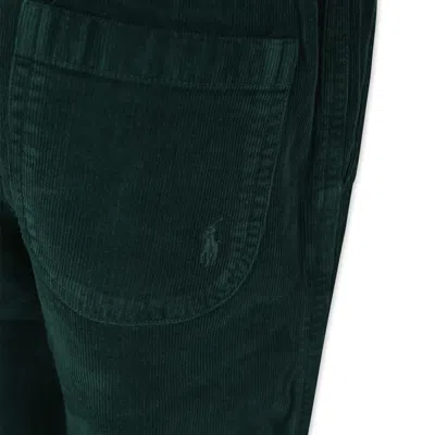 Polo Ralph Lauren Green Pants For Boy With Iconic Pony In Green