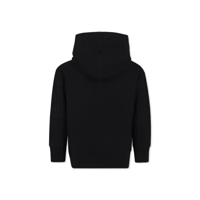 Palm Angels Black Sweatshirt For Boy With Logo In Black