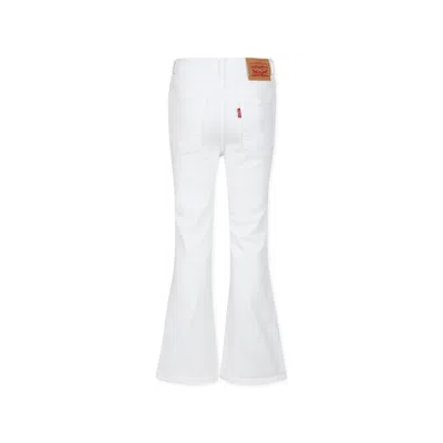 Levi's White Jeans 726 For Girl With Logo Patch In White