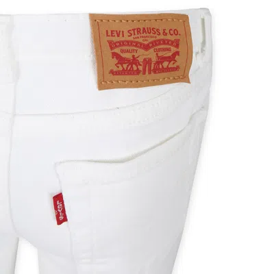 Levi's White Jeans 726 For Girl With Logo Patch In White