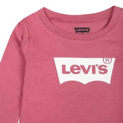 Levi's Pink T-shirt For Baby Girl With Logo In Pink