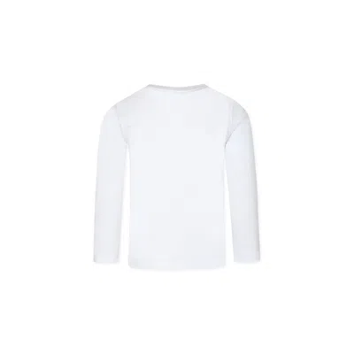 Stella Mccartney White T-shirt For Kids With Christmas Tree In White