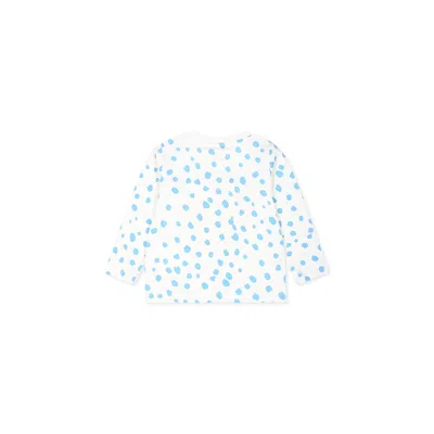 Stella Mccartney White T-shirt For Baby Boy With Chick Print In White
