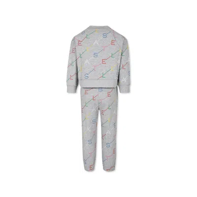 Stella Mccartney Logo-print Tracksuit In Grey