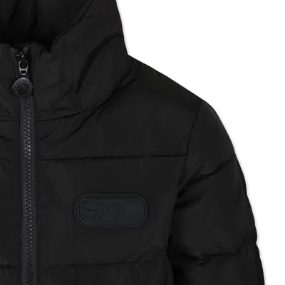 Stella Mccartney Logo-patch Padded Jacket In Black