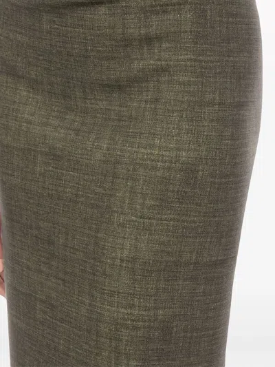 Shop Philosophy Di Lorenzo Serafini Olive Green Pencil Skirt