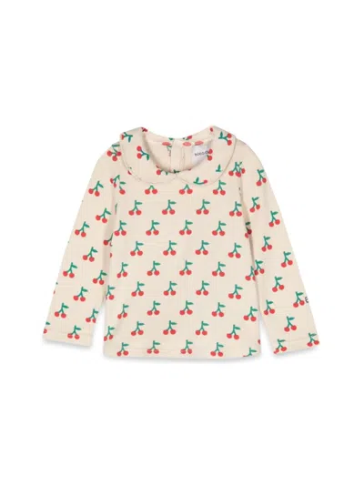 Bobo Choses Baby Cherry All Over Collar T-shirt In White
