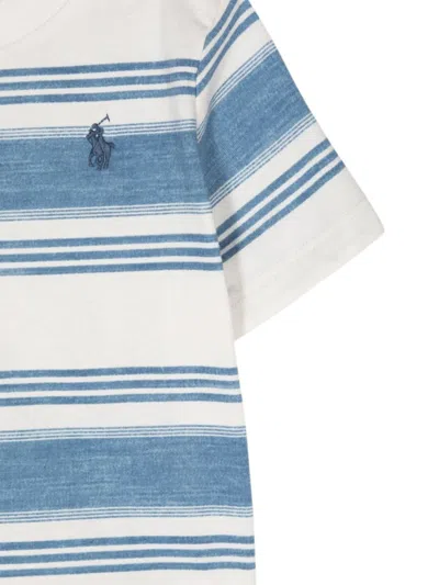 Polo Ralph Lauren Baby Striped Cotton T-shirt In Multicolour