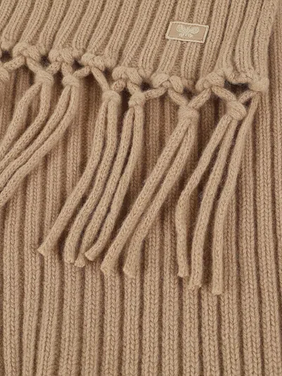 Weekend Max Mara Bimba Knitted-jersey Scarf In Camel