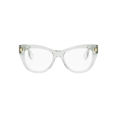 Fendi Cat-eye Frame Glasses In White