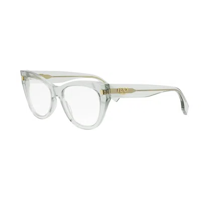 Fendi Cat-eye Frame Glasses In White