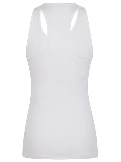 Shop Stella Mccartney About F* Time Tank Top In White Burgundy