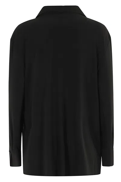 Shop Norma Kamali Boyfriend Nk Shirt In Black