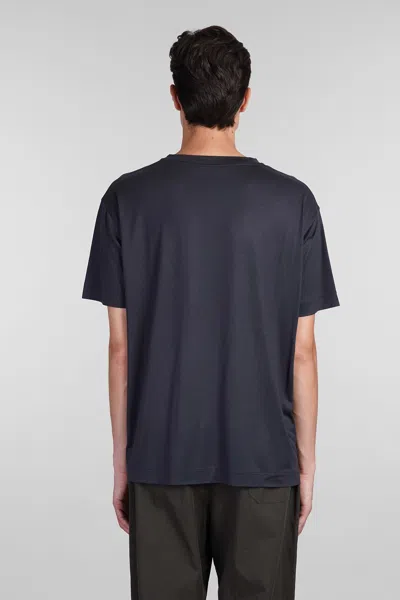 Shop Lemaire T-shirt In Blue Silk