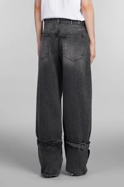 Haikure Cuff-detail Jeans In Black