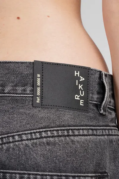 Haikure Cuff-detail Jeans In Black