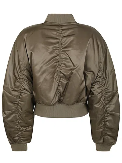 Shop Agolde Bomber Jacket In Seg Sage