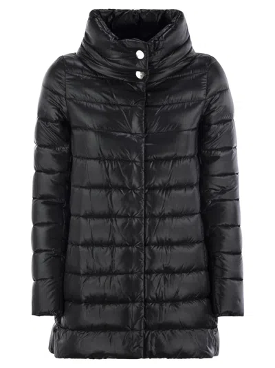 Shop Herno Amelia - Down Jacket With Ring Collar In Black