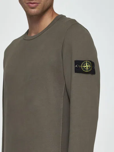 STONE ISLAND COTTON SWEATSHIRT 