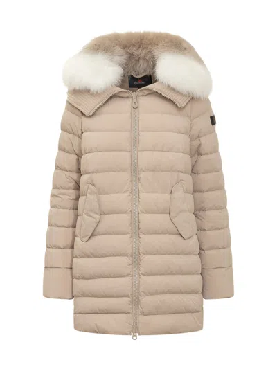 Peuterey Itoka Hooded Coat In Beige
