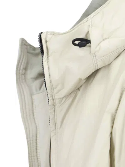 Shop Stone Island Technical Hooded Jacket In Plaster