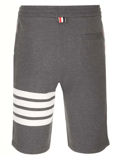 Thom Browne 4-bar Stripe Track Shorts In Gray