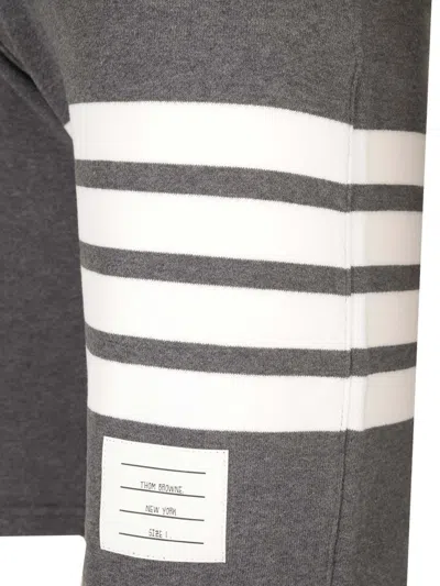Thom Browne 4-bar Stripe Track Shorts In Gray