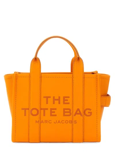 Shop Marc Jacobs The Tote Small Bag In Tangerine