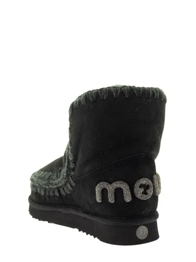 Shop Mou Eskimo 18 - Boot Glitter Logo In Bkbk