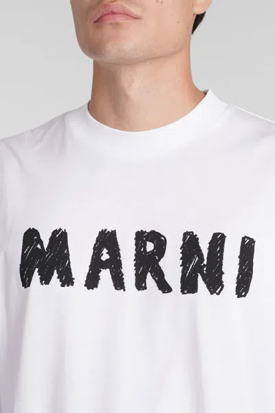 Shop Marni T-shirt In White Cotton