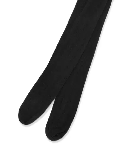 Dolce & Gabbana Collant Traforate In Cotone In Black