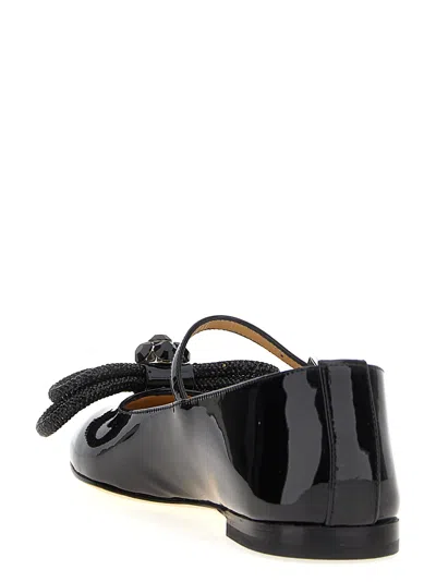 Mach&mach Mach & Mach Flat Shoes In Black