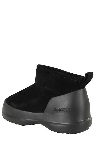 Moon Boot Luna Low-suede Boots In Black