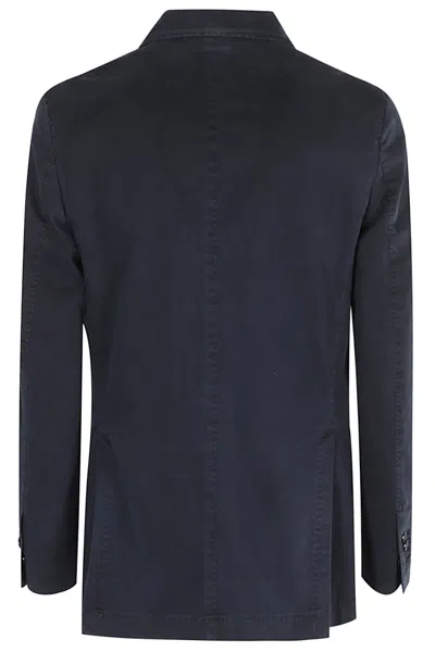 Santaniello Giacca Cotone Icegab Gabardina Doppio Ritorto In Ice Cotton High Twist In B Blu Notte