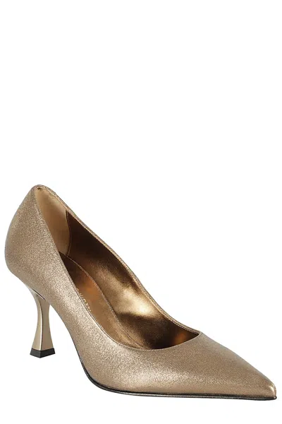 Giampaolo Viozzi Pixel Lame Pumps In Ginger