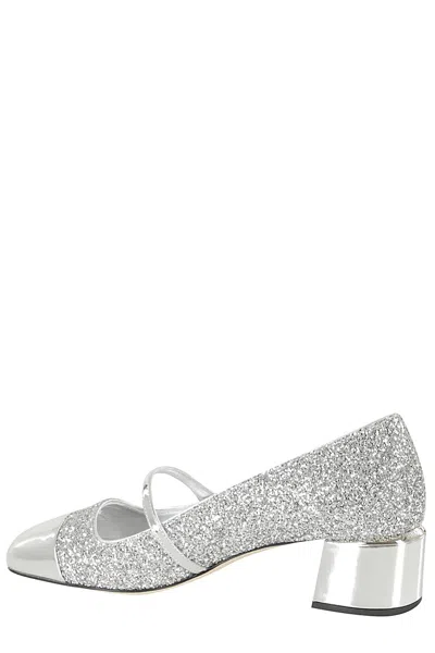 Shop Jimmy Choo Elisa 45 In Silver Silver