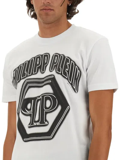 Philipp Plein Logo Print T-shirt In White