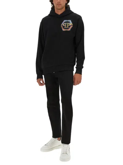 Philipp Plein Sweatshirt With Logo In Black