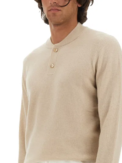 Shop Brunello Cucinelli Cashmere Sweater In Beige