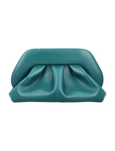 Shop Themoirè Tia Vegan Fabric Clutch In Eden Green