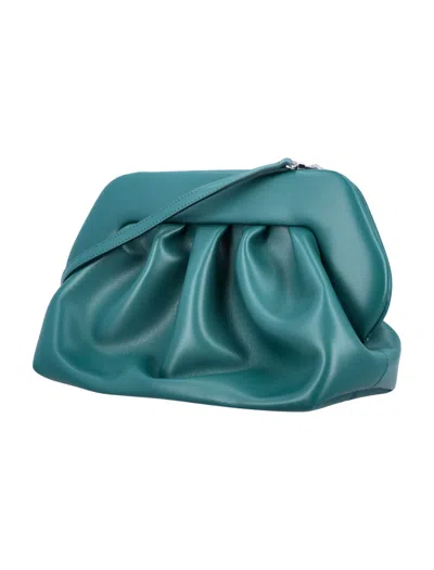 Shop Themoirè Bios Vegan Fabric Clutch In Eden Green