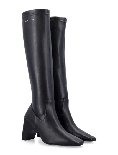 Shop Coperni Bridge Stretch Boots In Black