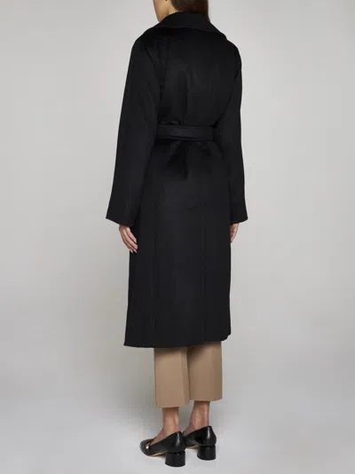 Shop Max Mara Manuela Camel Hair Coat In Black