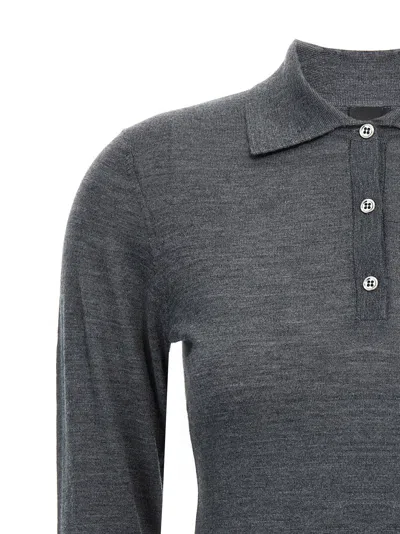 Shop Pinko Liquoroso Polo Shirt In Grigio