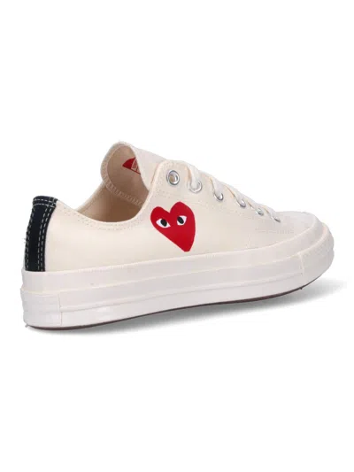 Comme Des Garçons Play Converse Chuck 70 Low Sneakers In White