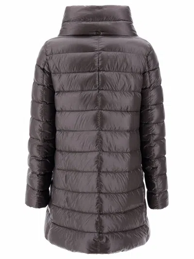 Herno Amelia Quilted Nylon Down Jacket In Grigio