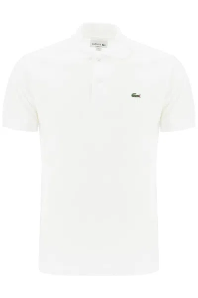 Lacoste Cotton Piquet Polo In Blanc